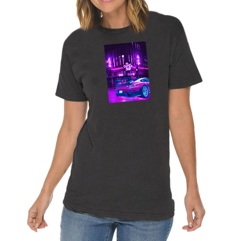 Car Retro Neon Synthwave Vintage T-Shirt by Jeff_Nugroho | Artistshot