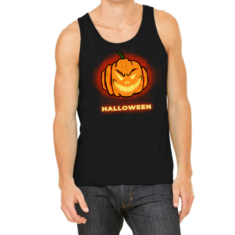 Halloween Pumpkin Face T  Shirt Halloween Pumpkin T  Shirt Tank Top | Artistshot