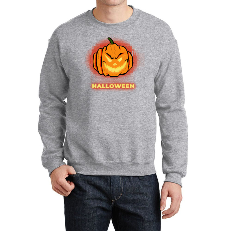 Halloween Pumpkin Face T  Shirt Halloween Pumpkin T  Shirt Crewneck Sweatshirt | Artistshot