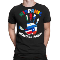 Womens Latin America Latino Pride Hand Hispanic Heritage Month V Neck T-shirt | Artistshot