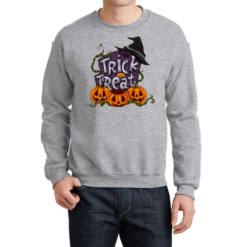 Halloween Pumpkin Trick Or Treat T  Shirt Halloween Pumpkin , Trick Or Crewneck Sweatshirt | Artistshot