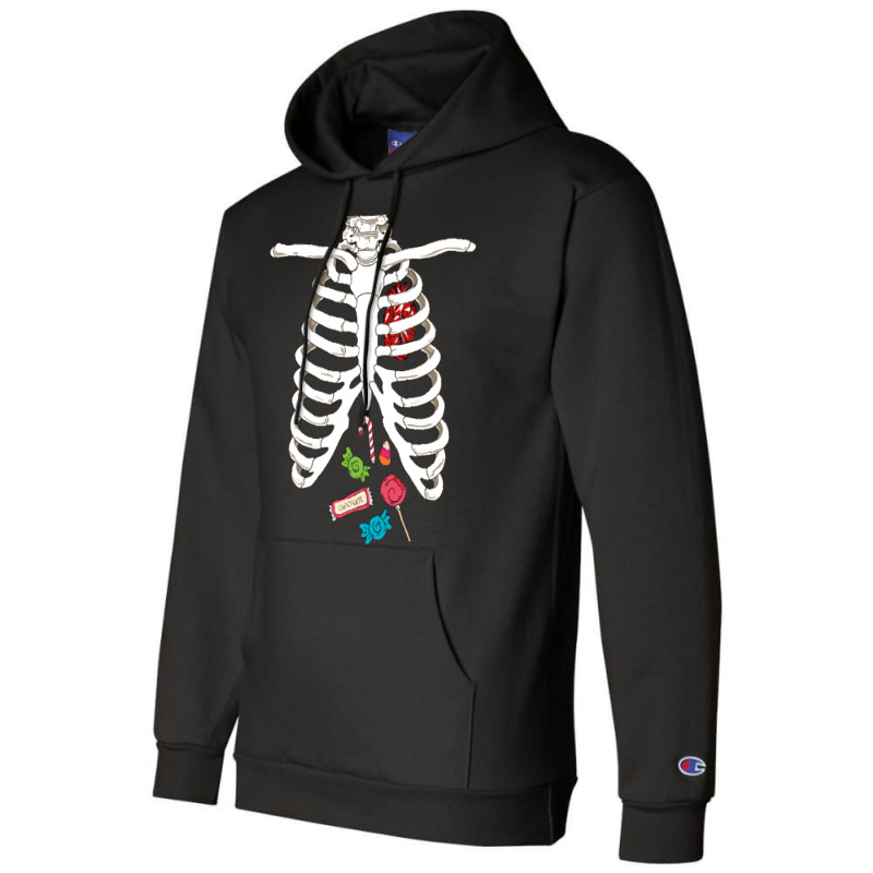 Halloween Skeleton T  Shirt Skeleton Rib Cage Heart Candy Funny Hallow Champion Hoodie | Artistshot