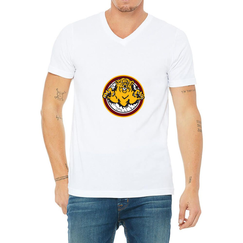 Canton Bears Hockey V-neck Tee | Artistshot