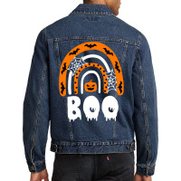 Halloween T  Shirt Creepy Boo Rainbow 2 T  Shirt Men Denim Jacket | Artistshot