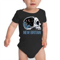 New Britain T  Shirt Chilling Skeleton New Britain T  Shirt Baby Bodysuit | Artistshot