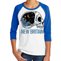 New Britain T  Shirt Chilling Skeleton New Britain T  Shirt Youth 3/4 Sleeve | Artistshot