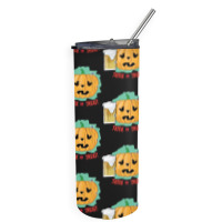 Halloween T  Shirt Drinking Halloween Pumpkin   Funny T  Shirt Skinny Tumbler | Artistshot