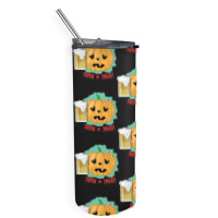 Halloween T  Shirt Drinking Halloween Pumpkin   Funny T  Shirt Skinny Tumbler | Artistshot