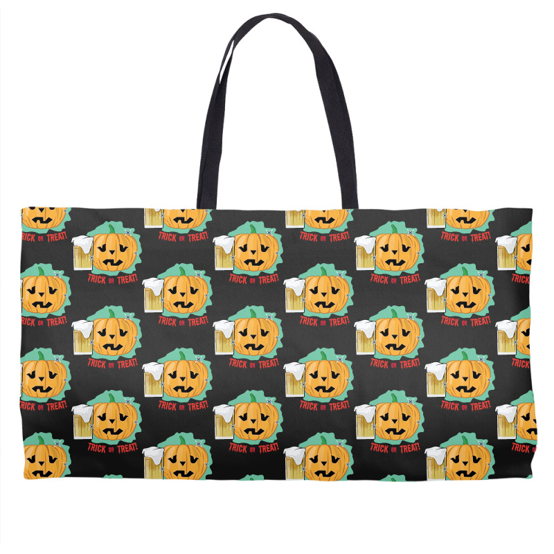 Halloween T  Shirt Drinking Halloween Pumpkin   Funny T  Shirt Weekender Totes | Artistshot