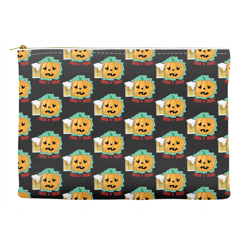 Halloween T  Shirt Drinking Halloween Pumpkin   Funny T  Shirt Accessory Pouches | Artistshot