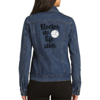 Blocker Aka Life Saver Ladies Denim Jacket | Artistshot