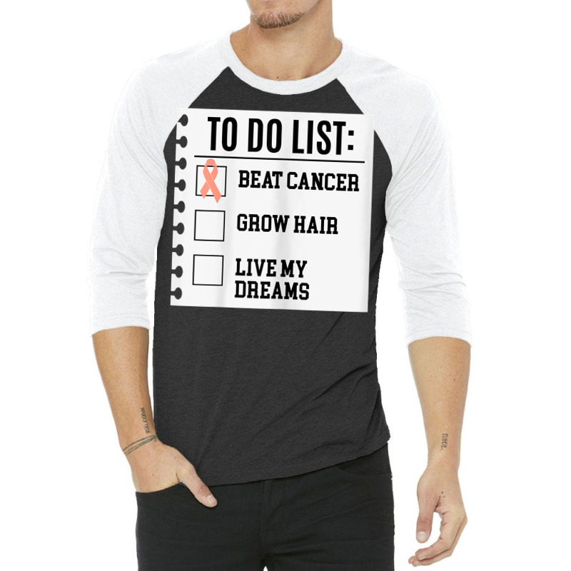 Womens To Do List Life Beyond Endometrial Cancer Awareness Peach T Shi 3/4 Sleeve Shirt by yodishsaraveks | Artistshot