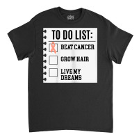 Womens To Do List Life Beyond Endometrial Cancer Awareness Peach T Shi Classic T-shirt | Artistshot