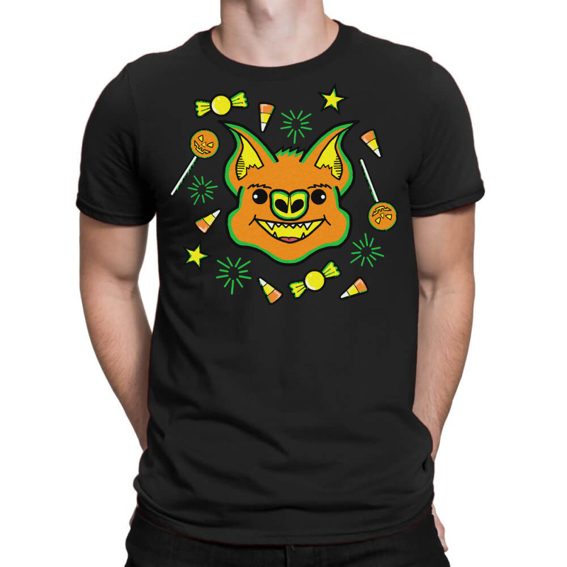 Halloween T  Shirt Halloween Bat Loves Candy T  Shirt T-shirt | Artistshot