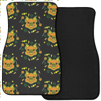 Halloween T  Shirt Halloween Bat Loves Candy T  Shirt Front Car Mat | Artistshot