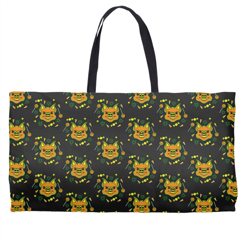 Halloween T  Shirt Halloween Bat Loves Candy T  Shirt Weekender Totes | Artistshot