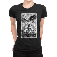 Occult Gothic Dark Satanic Unholy Witchcraft Grunge Emo Goth T Shirt Ladies Fitted T-shirt | Artistshot