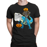 Halloween T  Shirt Halloween T Rex Skeleton Pumpkin T  Shirt T-shirt | Artistshot