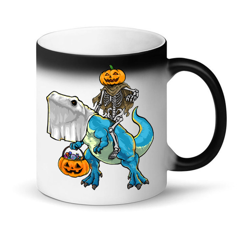 Halloween T  Shirt Halloween T Rex Skeleton Pumpkin T  Shirt Magic Mug | Artistshot