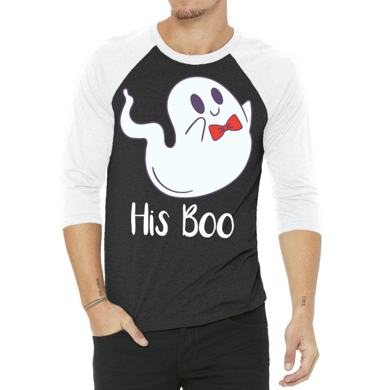 Halloween T  Shirt His Boo Halloween Ghost T  Shirt 3/4 Sleeve Shirt | Artistshot