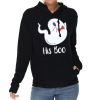 Halloween T  Shirt His Boo Halloween Ghost T  Shirt Lightweight Hoodie | Artistshot