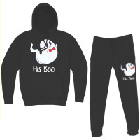 Halloween T  Shirt His Boo Halloween Ghost T  Shirt Hoodie & Jogger Set | Artistshot