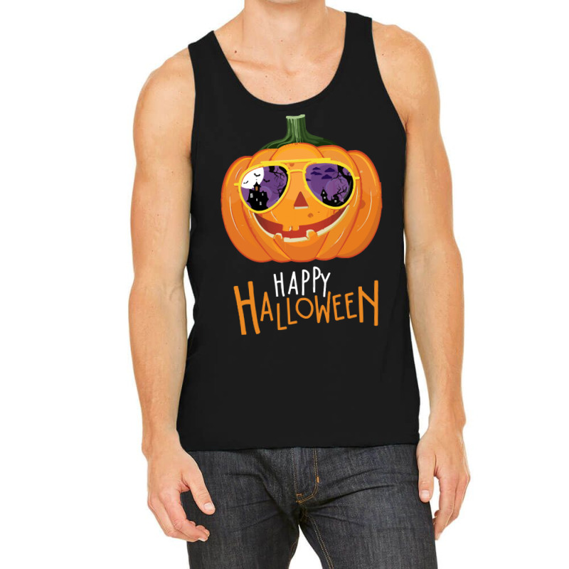 Halloween T  Shirt Jack  O  Lantern Pumpkin Happy Halloween T  Shirt Tank Top | Artistshot