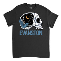 Evanston T  Shirt Chilling Skeleton Evanston T  Shirt Classic T-shirt | Artistshot