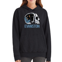 Evanston T  Shirt Chilling Skeleton Evanston T  Shirt Vintage Hoodie | Artistshot