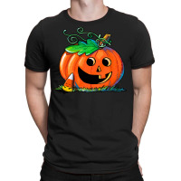 Halloween T  Shirt Pumpkin & Snooze Candy Corn T  Shirt T-shirt | Artistshot