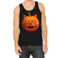 Halloween T  Shirt Pumpkin The Cat T  Shirt Tank Top | Artistshot