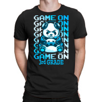 Game On 3rd Grade Back To School Panda T  Shirt Game On 3rd Grade Back T-shirt | Artistshot