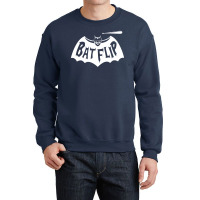 Bat Flip Crewneck Sweatshirt | Artistshot