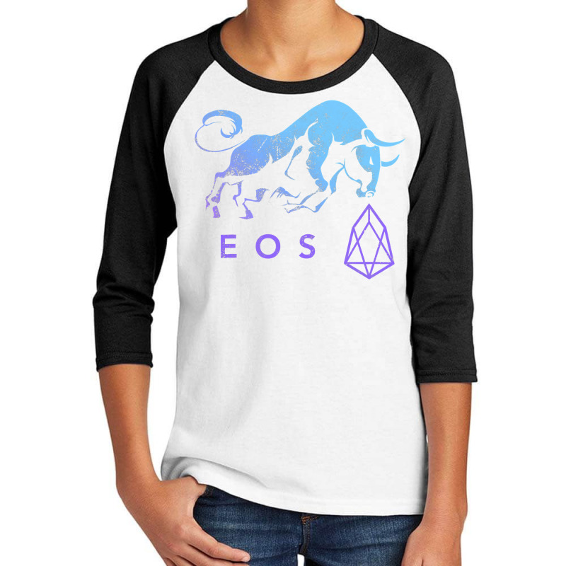 Eos Crypto Trade Bullrun Hodl To Be Blockchain Millionaire T Shirt Youth 3/4 Sleeve by sieuduong86 | Artistshot