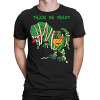 Halloween T  Shirthalloween Dinosaur T Rex Mummy Pumpkin T R I C K O R T-shirt | Artistshot