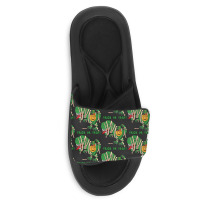 Halloween T  Shirthalloween Dinosaur T Rex Mummy Pumpkin T R I C K O R Slide Sandal | Artistshot