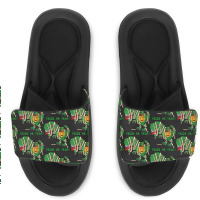 Halloween T  Shirthalloween Dinosaur T Rex Mummy Pumpkin T R I C K O R Slide Sandal | Artistshot