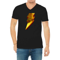 Shazam Thunderbolt V-neck Tee | Artistshot