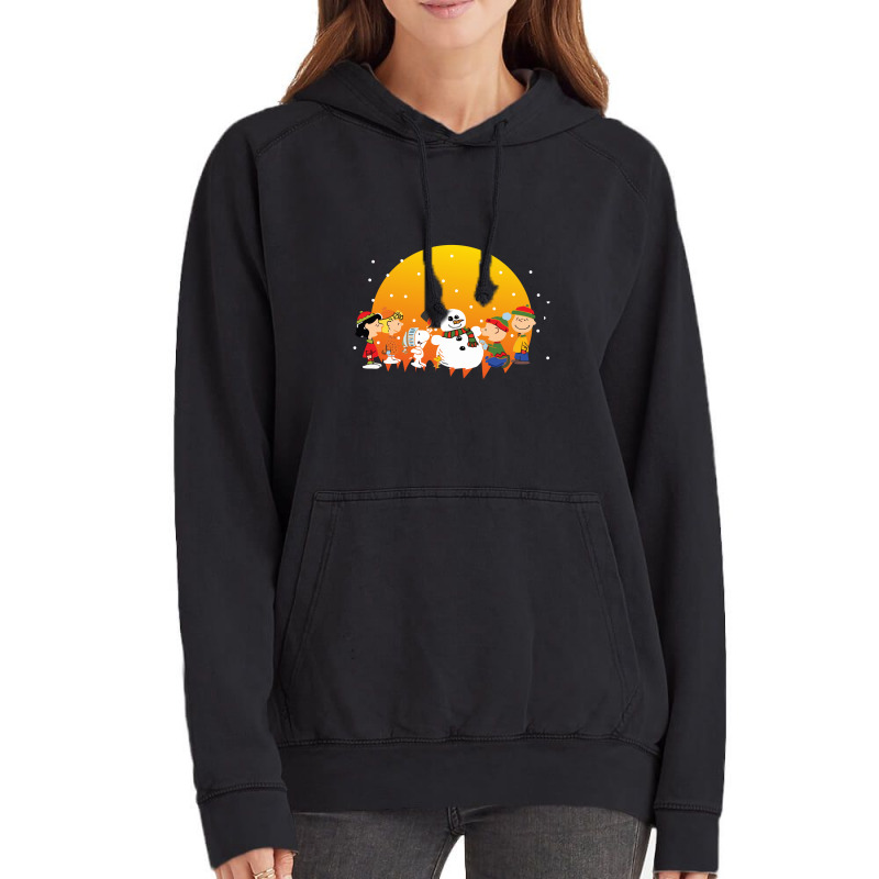 Snowman With Friends Vintage Hoodie | Artistshot