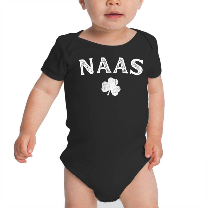 Naas Kildare Shamrock Distressed Vintage T Shirt Baby Bodysuit by bendlelobeltzoer | Artistshot