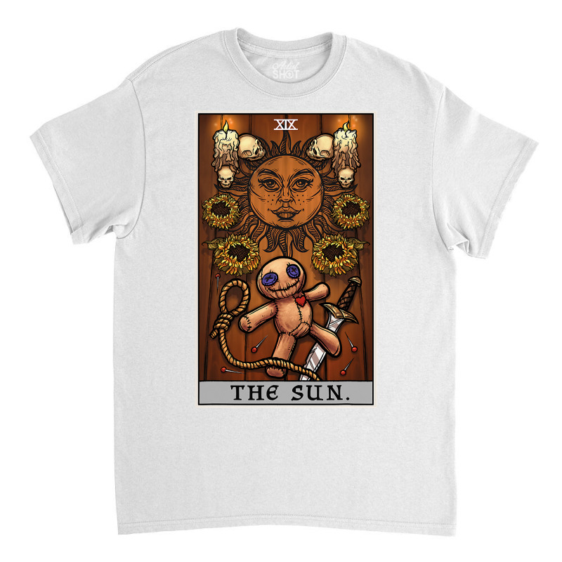 The Sun Tarot Card Halloween Voodoo Doll Pagan Witch Altar T Shirt Classic T-shirt by ChristineWeber89 | Artistshot