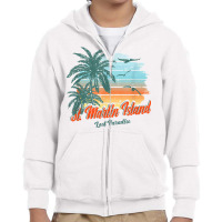 St. Martin Island Beach Shirt Lost Paradise Youth Zipper Hoodie | Artistshot