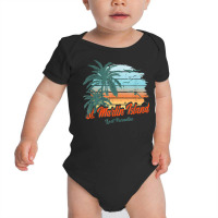 St. Martin Island Beach Shirt Lost Paradise Baby Bodysuit | Artistshot