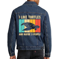 Funny Turtle Design Sea Turtle Lover Men Women Boys Girls Men Denim Jacket | Artistshot