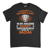 Mens Dogue De Bordeaux Dog Dad Happy Father's Day Gift Premium T Shirt Classic T-shirt | Artistshot