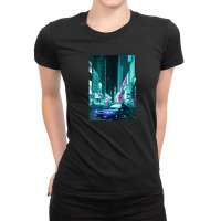 Car Retro Synthwave Ladies Fitted T-shirt | Artistshot