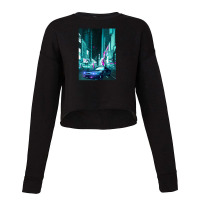 Car Retro Synthwave Cropped Sweater | Artistshot