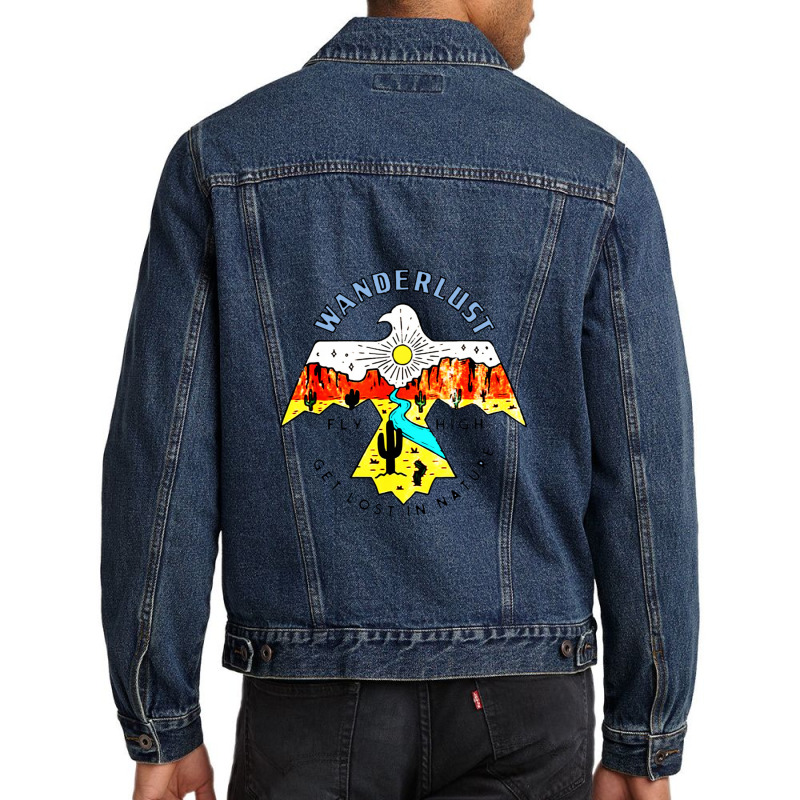 Arizona Wanderlust Thunderbird 1 Men Denim Jacket | Artistshot