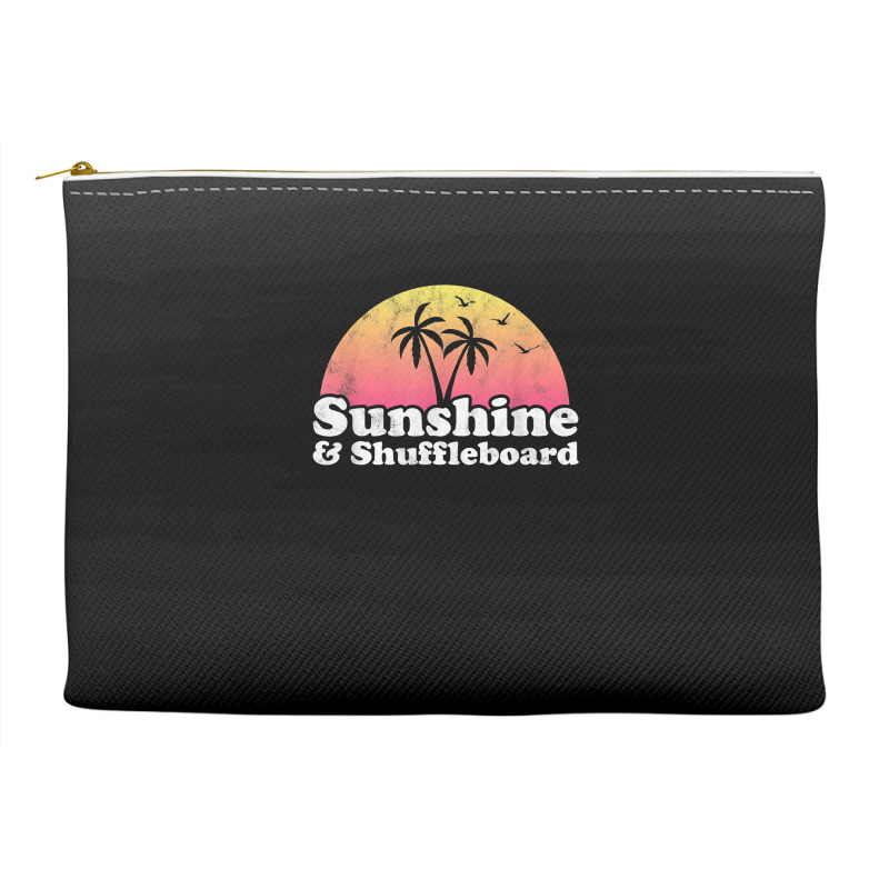 Sunshine And Shuffleboard T Shirt Accessory Pouches | Artistshot