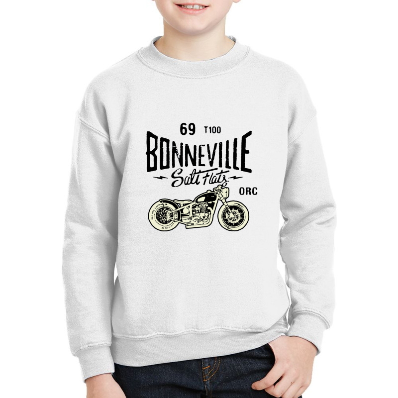 Bonneville Salt Flats Motorcycle Racing Youth Sweatshirt | Artistshot